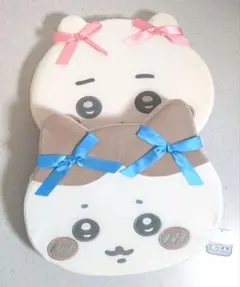 潰さず発送！ちいかわ ハチワレ 低反発クッション リボン 2個セット