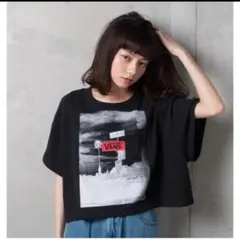 美品 VANS × Kastane コラボ グラフィックTシャツ ブラック(F)のサムネイル