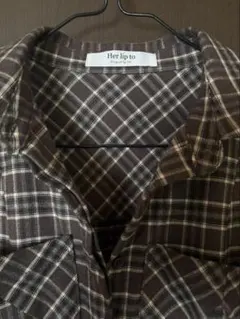 チェックシャツワンピース