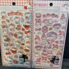 サンリオ マイメロ キティ ボンボンドロップシール ウォーターシール