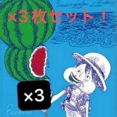 ワンピース カードゲーム ルフィ スイカ 3枚セット