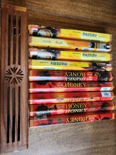 お香セット 木製香立て