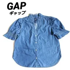 GAP ギャップ デニム ブルー 半袖 シャツ S