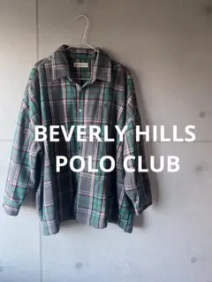 1756. 専用　ビバリーヒルズポロクラブ　オーバーサイズ チェック ネルシャツ