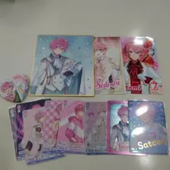 すとぷり　さとみ　Satomi カードセットと缶バッジ