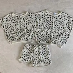 SOSPITA ヒョウ柄セットアップ(~95cm)