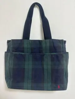 【ラルフローレン】未使用✨ブラックウォッチ A4 大容量 トート マザーズバッグ 希少 ラルフローレン トート バッグ ブラックウォッチ A4サイズ