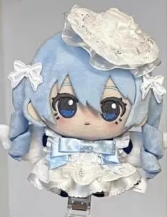 ぬい服 ヘッドドレスセット ブルー ちびぐるみ