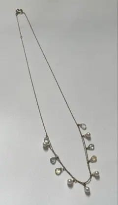 KAORU カオル　レディース　ネックレス　パール　アクアマリン　10kのサムネイル