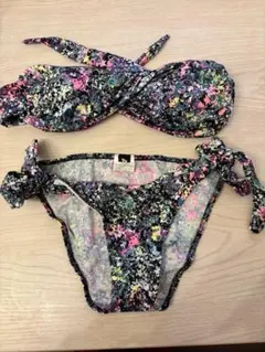 カラフルフラワープリント セパレートビキニ Fサイズ