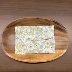 花柄 グリーン×黄色