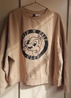 Chip 'N' Dale CLUB ベージュスウェット