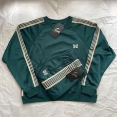 セットアップ　グリーン　ベージュ　スウェット　ニードルス　ニードルズ