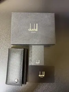 dunhill ブラック レザー キーケース　6連