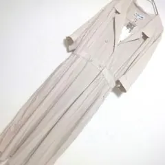 タグ付 ユニクロ イネス シャツワンピース S ベージュ きれいめ 上品