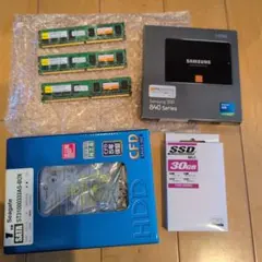 Samsung 840 SSD & Seagate HDD、その他セット