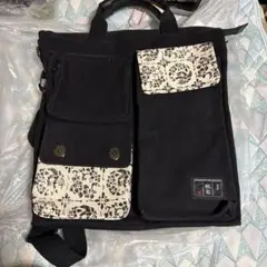 日乃本帆布　漆3Wayショルダーバック　3ポケット