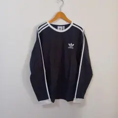 adidas Originals 長袖Tシャツ ブラック　ロングTシャツ