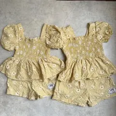 SHEIN 花柄　セットアップ　姉妹