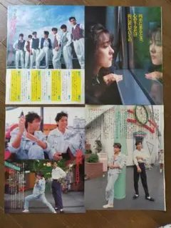 山口百恵」＆「三浦友和」グリコ販促用B5サイズ下敷き2枚セット