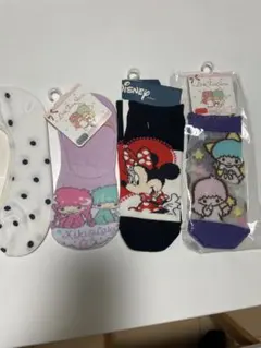 ミッキーミニー、キキララなど4足セット