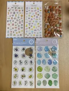 ぷっくりシール 立体シール 5枚セット まとめ売り