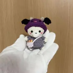 あみぐるみ くま ぬいぐるみコウモリ帽子