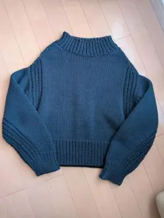 Drawer ネイビー 長袖ニットセーター サイズ1