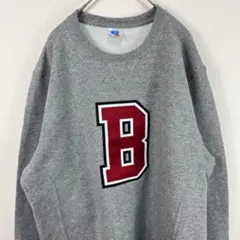 USA古着 Russell ラッセル スウェット 刺繍 グレー