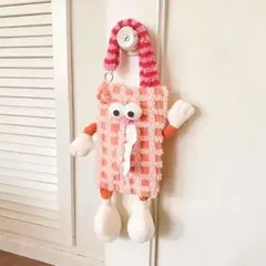 ティッシュケース ボックス 吊り下げ ポップ ぬいぐるみ 車 アメリカ ピンク