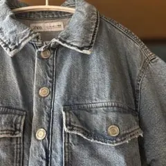 ZARA ライトブルーデニムワンピース　半袖