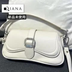 DIANA ダイアナ ビジュー付きボディバッグ ショルダーバッグ ブラック