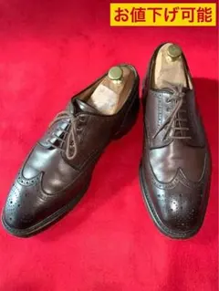 ラルフローレン ウイングチップ 27-27.5cm 茶 フルブローグ 日本製