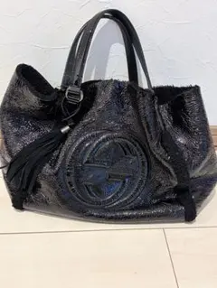 Gucci ブラック トートバッグ タッセル付き 保管用袋付