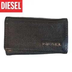 DIESEL ブラック レザー キーケース カードケース