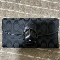 coach長財布　ブラック