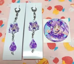 キミプリ 映画 キュアキュンキュン アクキー 缶バッジ 3点