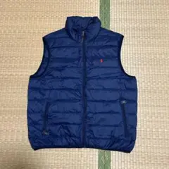 POLO RALPH LAUREN ネイビー ダウンベスト ポロロゴ刺繍