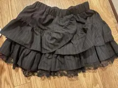 MA＊RS ストライプレースフレアスカート