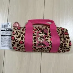 【未使用】ディズニーリゾート ミニー レオパード柄 ペンケース ピンク ヒョウ柄
