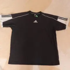 古着　00s　adidas 　３本線　センター刺繍ロゴ　黒　フェード　3XL