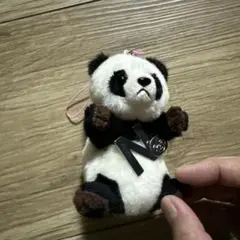 パンダ ぬいぐるみマスコット Nチャーム付き