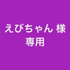 えびちゃん 様 専用ページ