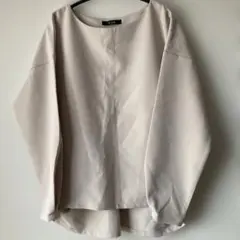 最終お値下げ中！le souk ベージュ 長袖ブラウス　F