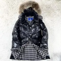 ✨極美品 バーバリーブルーレーベル ダウンコート 3way ノバチェック 38