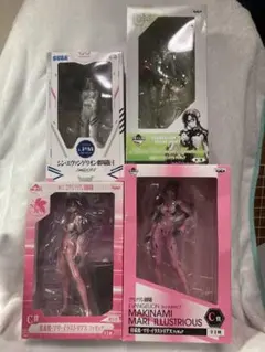 エヴァンゲリオン◆マリ◆1番くじフィギュアC賞など◆4体