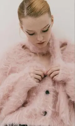 【未使用】thetoe カーディガン(ベージュM) 中古・古着通販】THE TOE (ザ トー) シャギーカーディガン