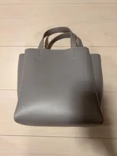 【美品】nano universe グレー ハンドバッグ