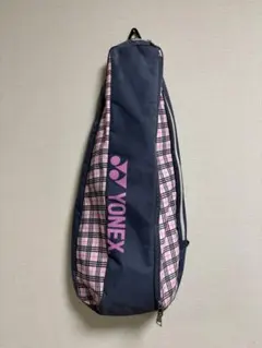 YONEX テニス ラケットバッグ チェック柄 ネイビー ピンク