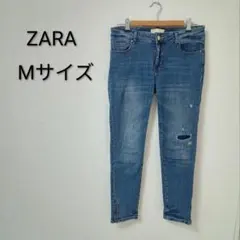 ZARA ザラ Mサイズ デニムパンツ ダメージ加工